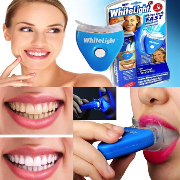 White Light Teeth Whitening Device - LED Light Technology - Ghar Baithe Professional Results